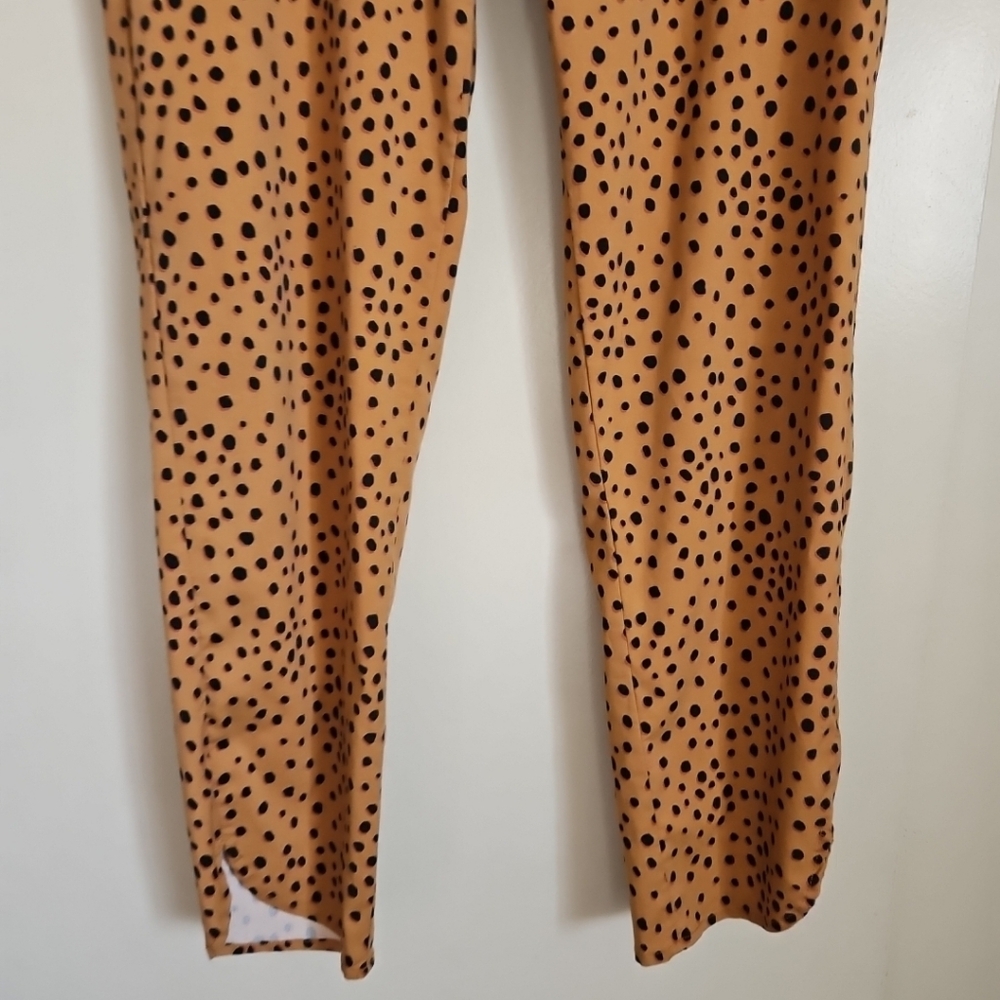 Marine Layer Allison Cheetah Print Pull On Pants Ankle Length With Pockets Large - Picture 13 of 16